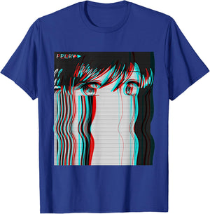Vaporwave Aesthetic Sad Anime Girl Retro Eboy Egirl Harajuku T-Shirt - T-Shirt | Royal