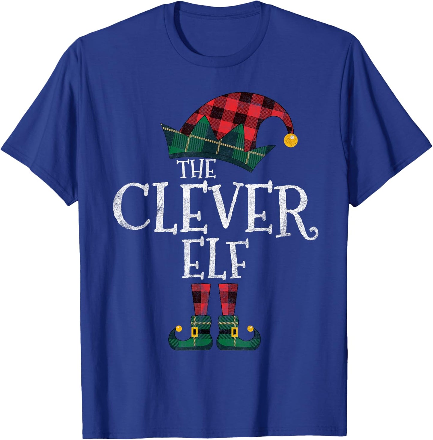 The Clever Elf Matching Family Group Gift Funny Christmas T-Shirt - T-Shirt | Royal