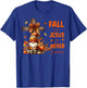 Fall For Jesus He Never Leaves Autumn Religious Gnomes T-Shirt - T-Shirt | Royal