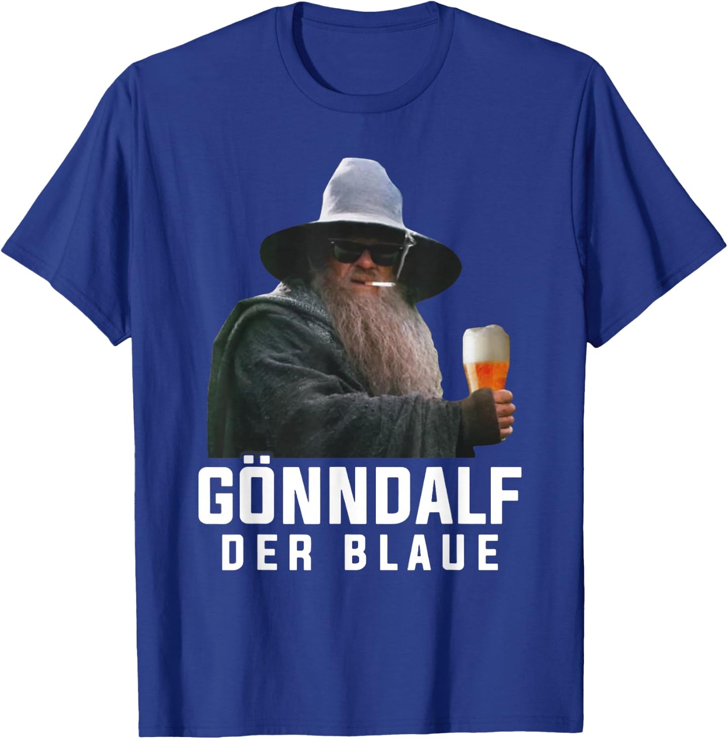 Gönndalf der Blaue Biertrinker Saufen Bier T-Shirt - T-Shirt | Royal