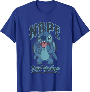 Disney Lilo & Stitch Nope Not Today Grumpy Stitch T-Shirt - T-Shirt | Royal