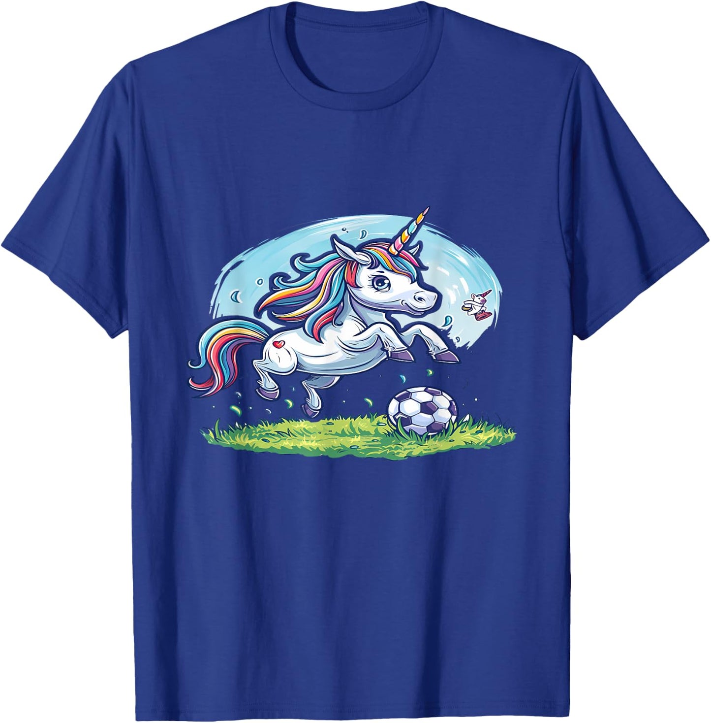 Les animaux jouent au foot- La licorne joue au football T-Shirt - T-Shirt | Royal