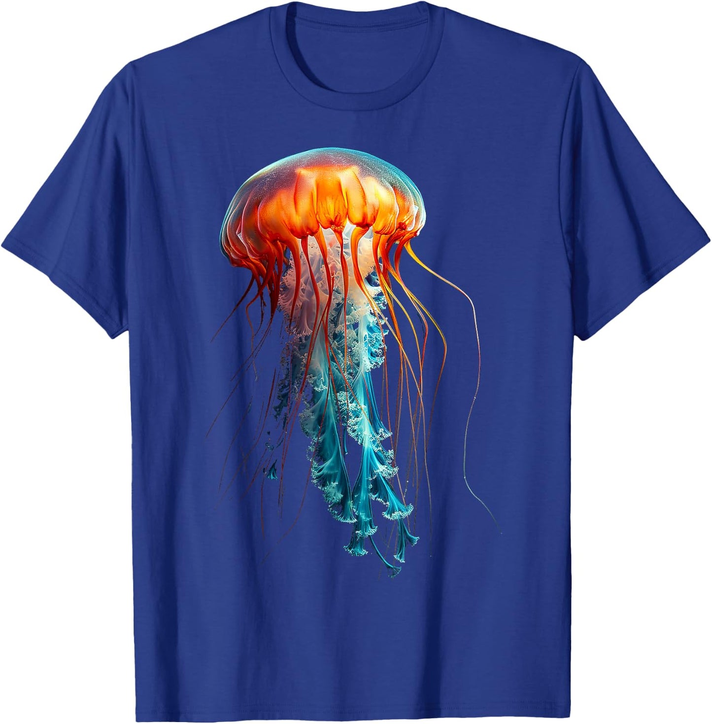 Jellyfish Colorful Abstract Animal Art Graphic Jellyfish T-Shirt - T-Shirt | Royal