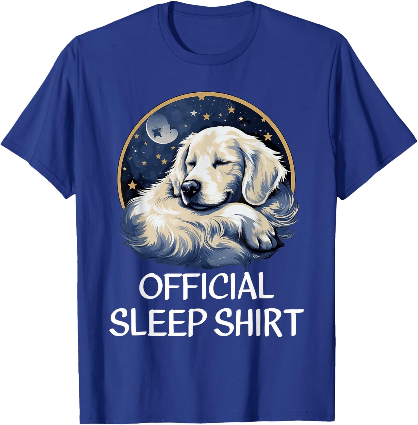 Official Sleep Shirt Golden Retriever Nightshirt Pajama T-Shirt - T-Shirt | Royal