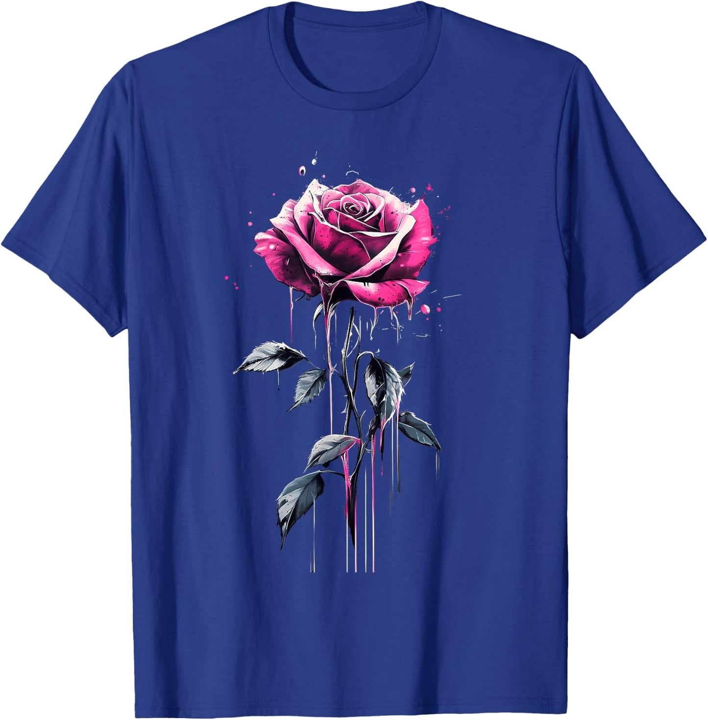 Rose Rose Botaniste Jardin Jardin Jardin Fleur Rose T-Shirt - T-Shirt | Royal