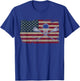 American Flag Lacrosse Gift Proud USA Lax Player Jersey T-Shirt - T-Shirt | Royal