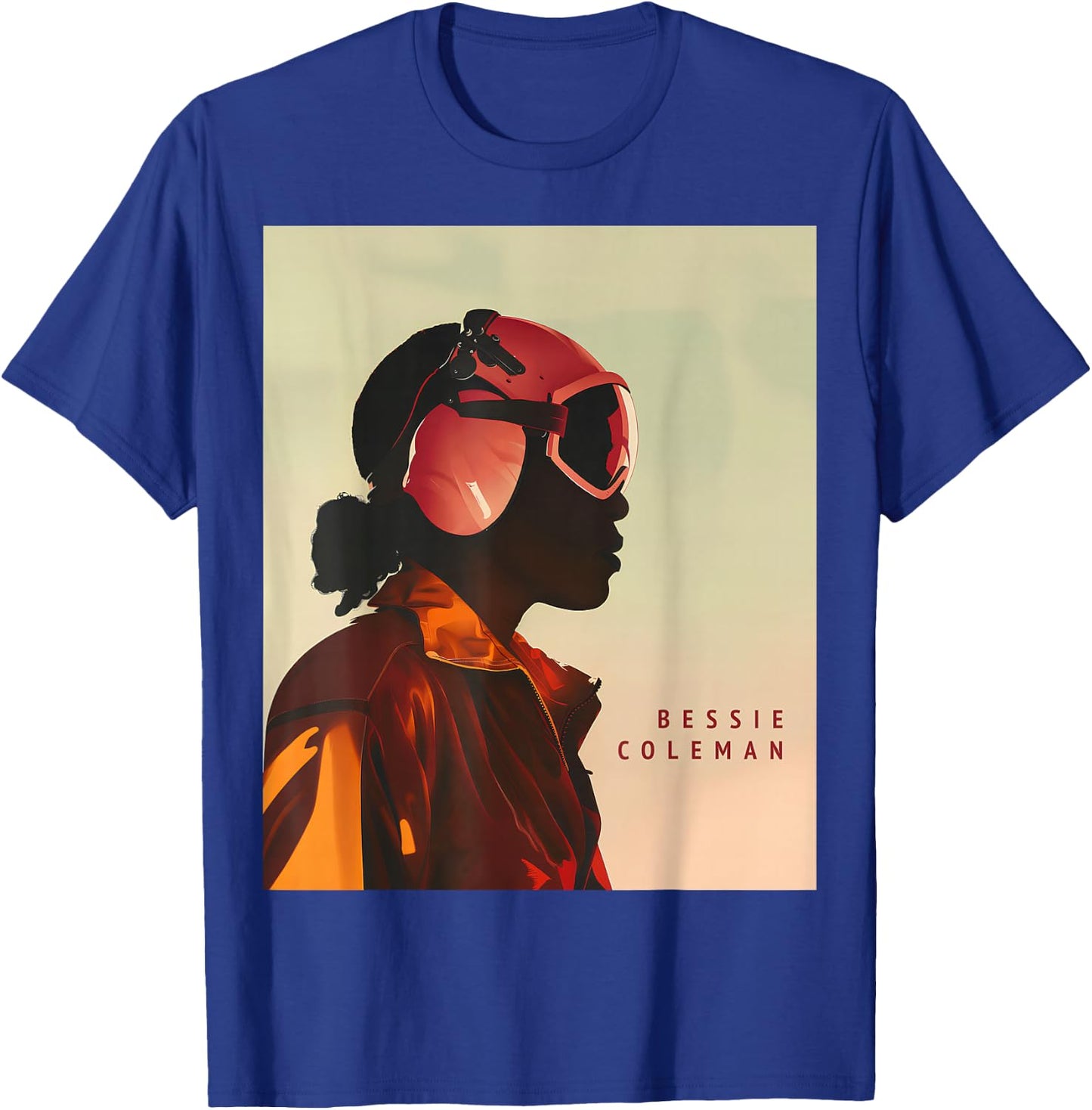 Bessie Coleman Aviation Black History African American Pilot T-Shirt - T-Shirt | Royal