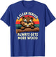 Retro A Clean Beaver Always Gets More Wood T-Shirt - T-Shirt | Royal