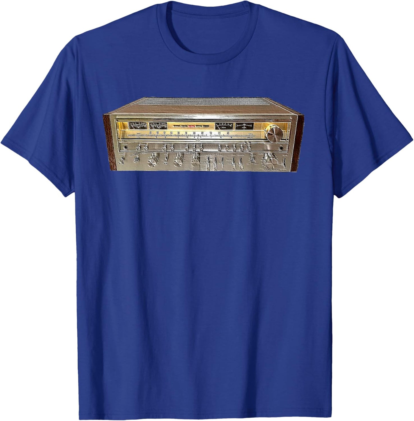 Vintage Stereo Receiver, Audiophile, Hi Fidelity T-Shirt - T-Shirt | Royal