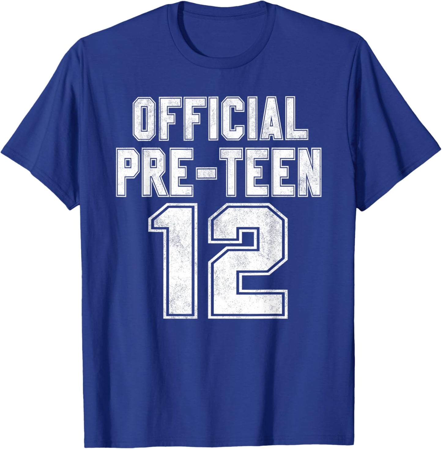 12 Official Pre-Teen 12th Birthday Boy Gifts 12 Year Old T-Shirt - T-Shirt | Royal