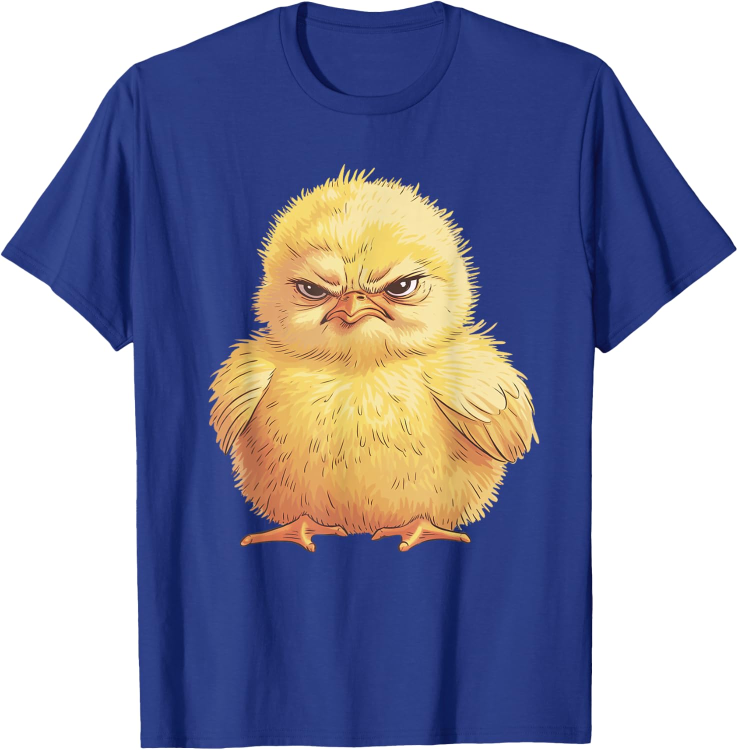 Funny Grumpy Chicken Chick Bird Animal Lover Gift Men Women T-Shirt - T-Shirt | Royal