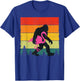 Bigfoot Sasquatch Pink Flamingo Aloha Beach Hawaiian Party T-Shirt - T-Shirt | Royal