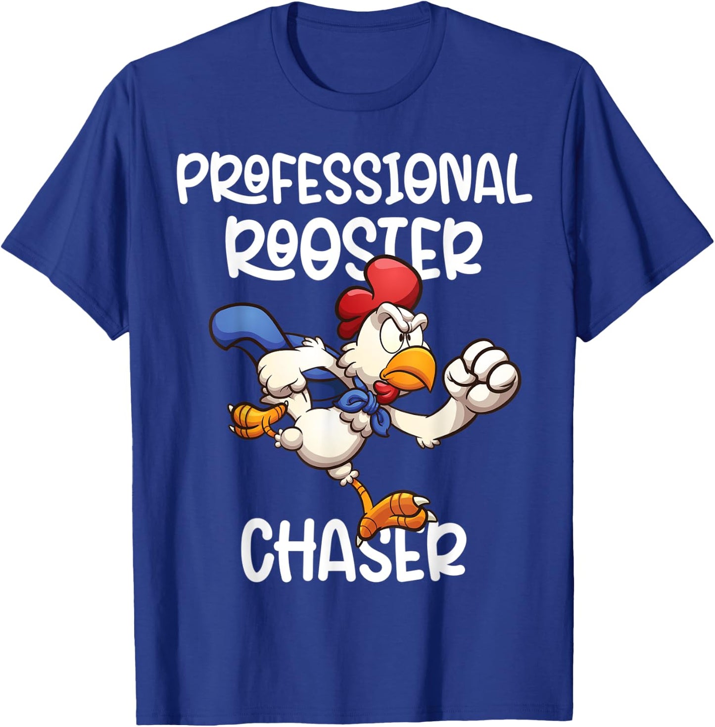 Professional rooster Chaser Funny Farm Farmer Kids Running T-Shirt - T-Shirt | Royal