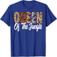 Queen of the Jungle Zoo Birthday Safari Jungle Animal , black T-Shirt - T-Shirt | Royal