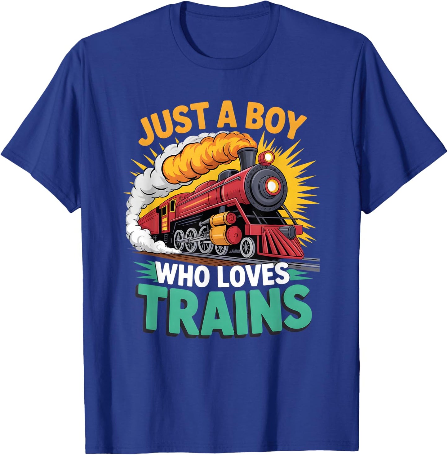 Boys Train T-Shirt - T-Shirt | Royal