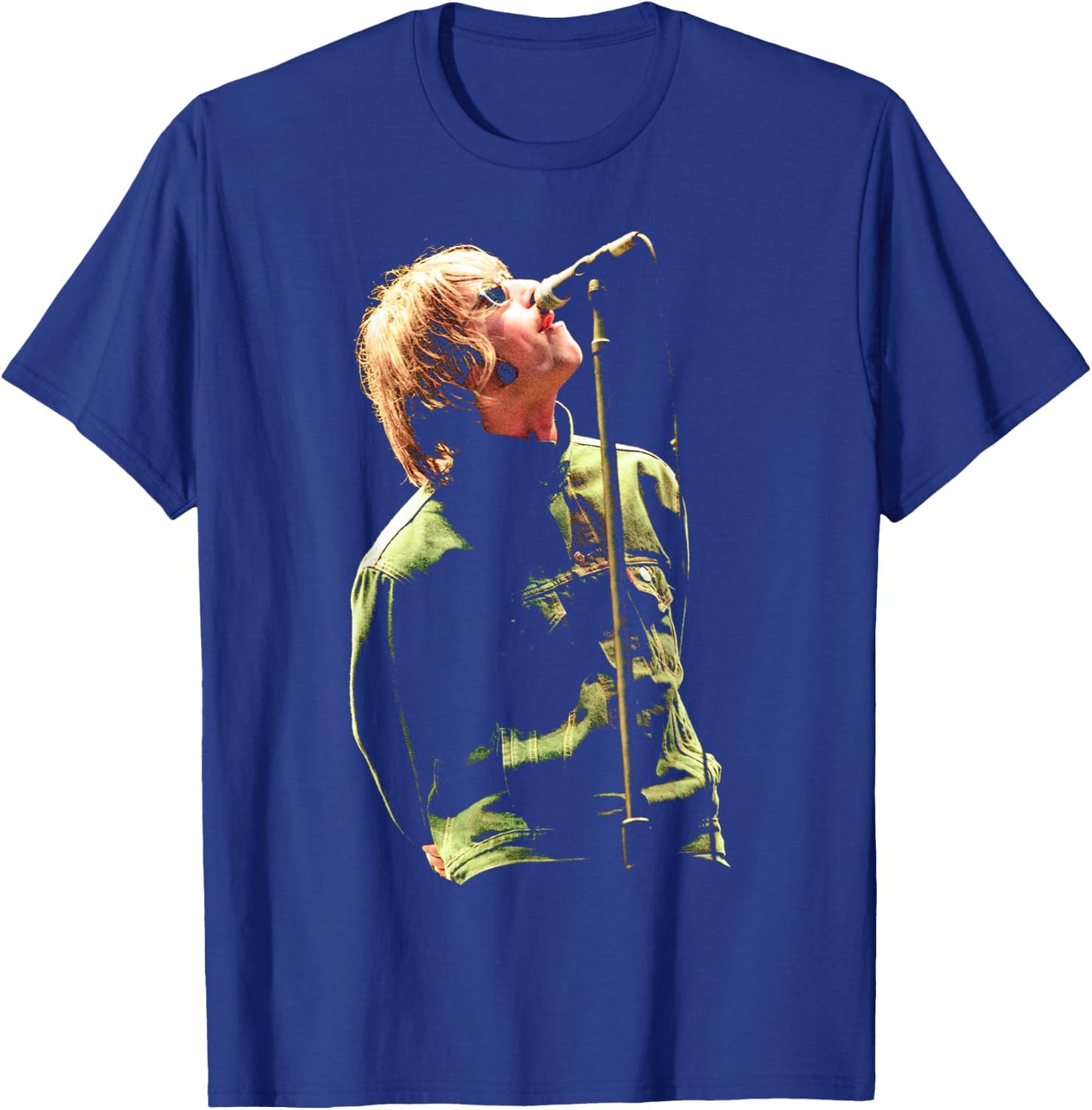 Liam Gallagher with Oasis at Balloch Castle 1996 , Black, S T-Shirt - T-Shirt | Royal