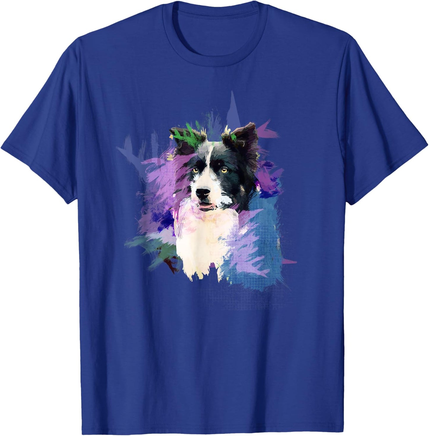 Border Collie Splash Art Dog Owner Gift Shirt T-Shirt - T-Shirt | Royal