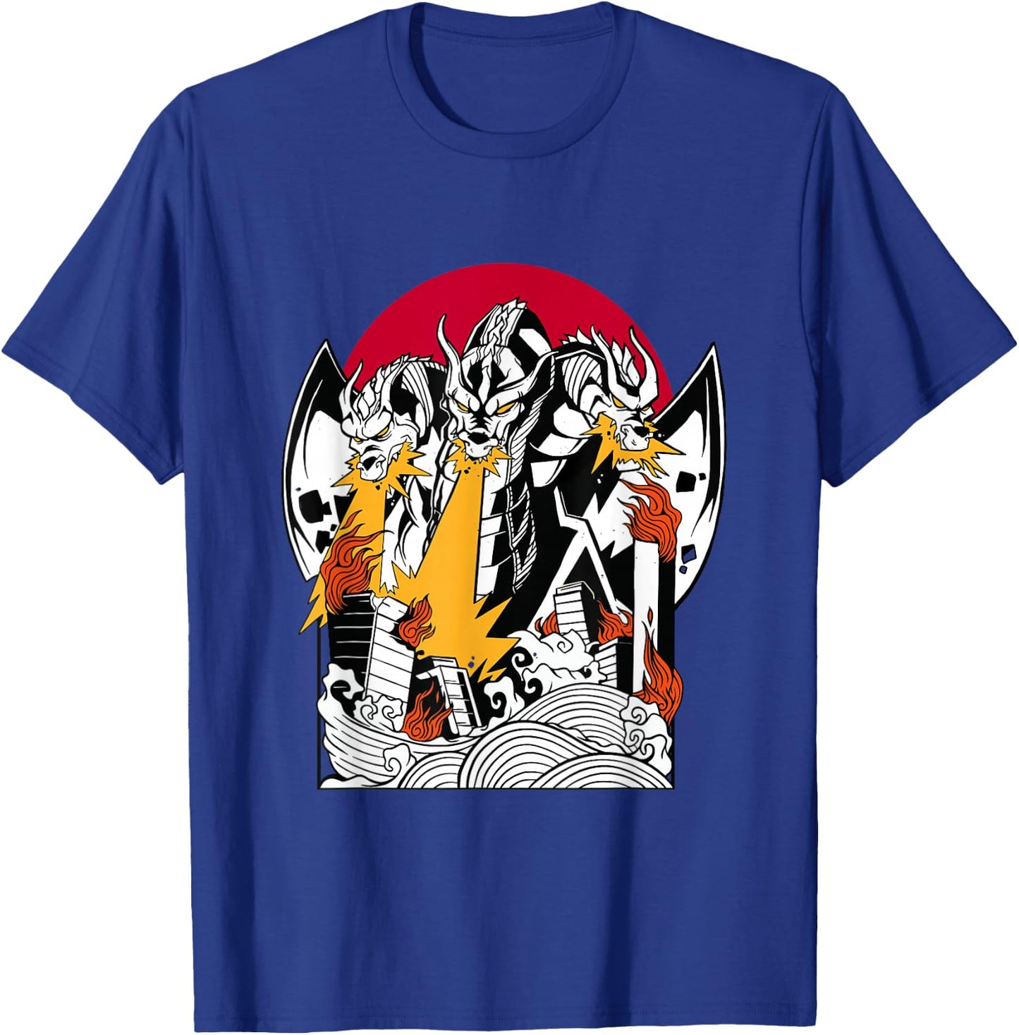 Dragon Japanese Ghidorah T-Shirt - T-Shirt | Royal