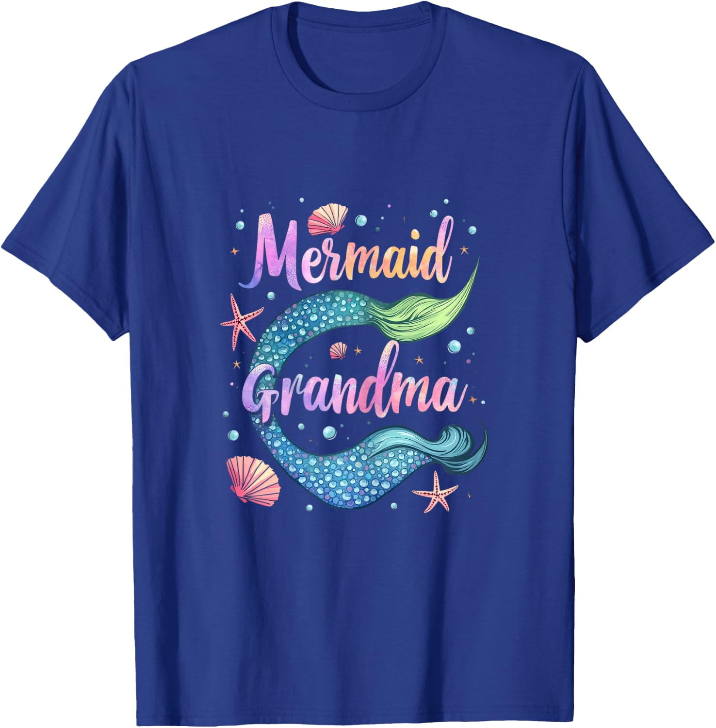 Mermaid Grandma T-Shirt - T-Shirt | Royal