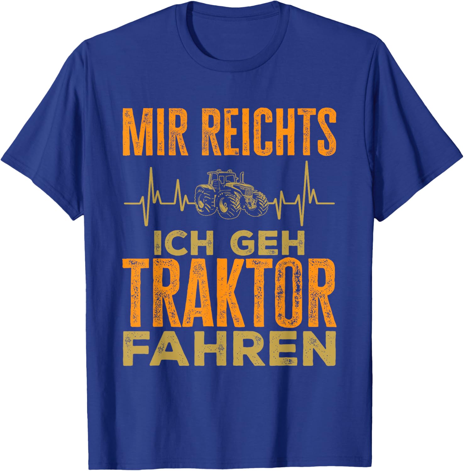 with German Text "Landwirt Mir Reicht", black T-Shirt - T-Shirt | Royal