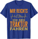 with German Text "Landwirt Mir Reicht", black T-Shirt - T-Shirt | Royal