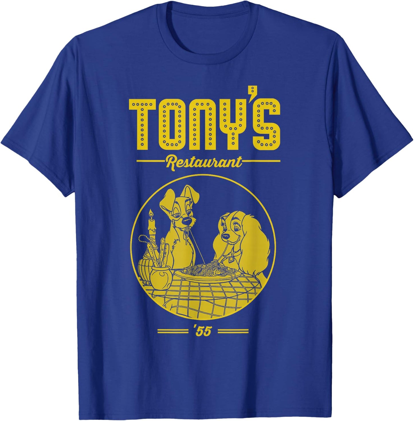Disney Lady and The Tramp Tony's Restaurant Poster Small T-Shirt - T-Shirt | Royal