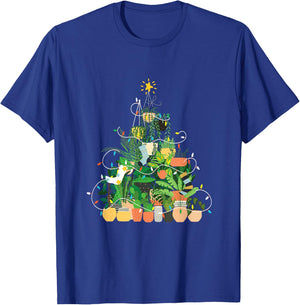 Gardening Potted Plant Christmas Tree T-Shirt - T-Shirt | Royal