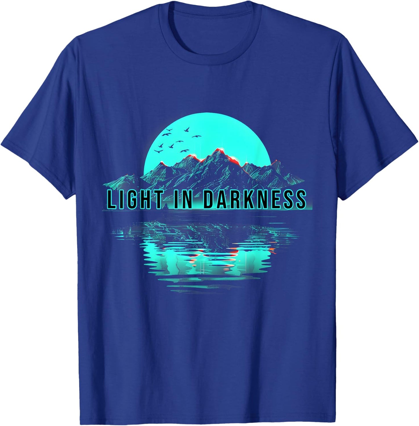 great Mountain Graphic Ideal for Hiking and Exploration T-Shirt - T-Shirt | Royal