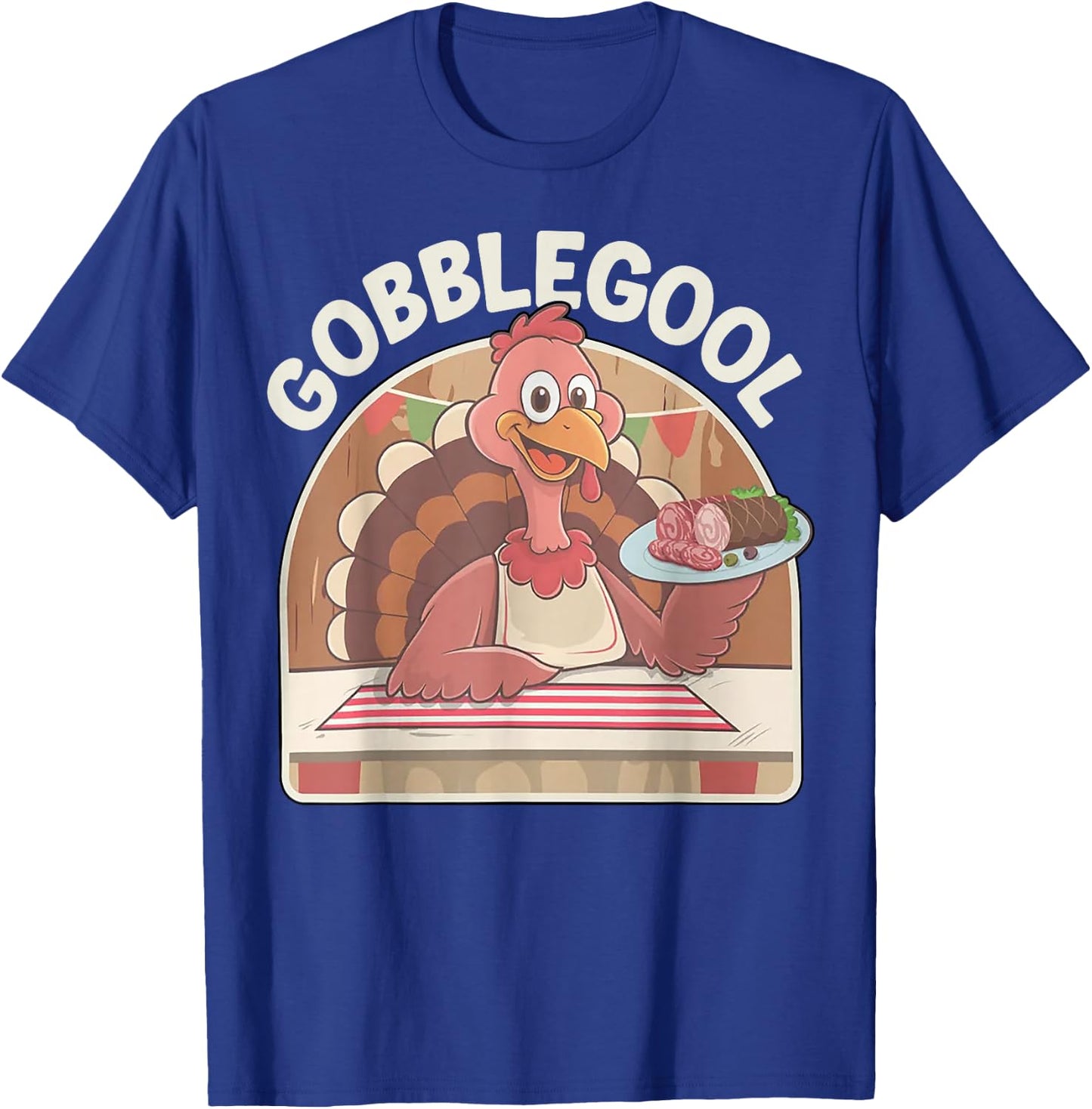 Adults Thanksgiving - Black, Small, Short Sleeve T-Shirt - T-Shirt | Royal