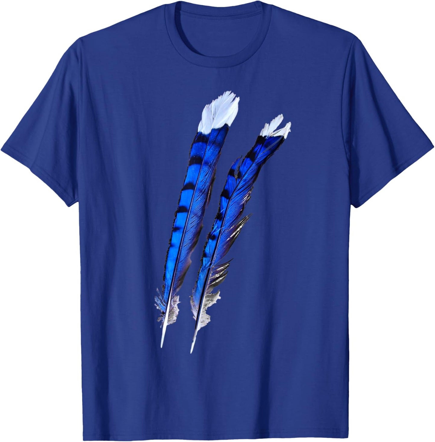 Blue Jay Bird Feathers Blue Beautiful Wildlife Birder Gift T-Shirt - T-Shirt | Royal