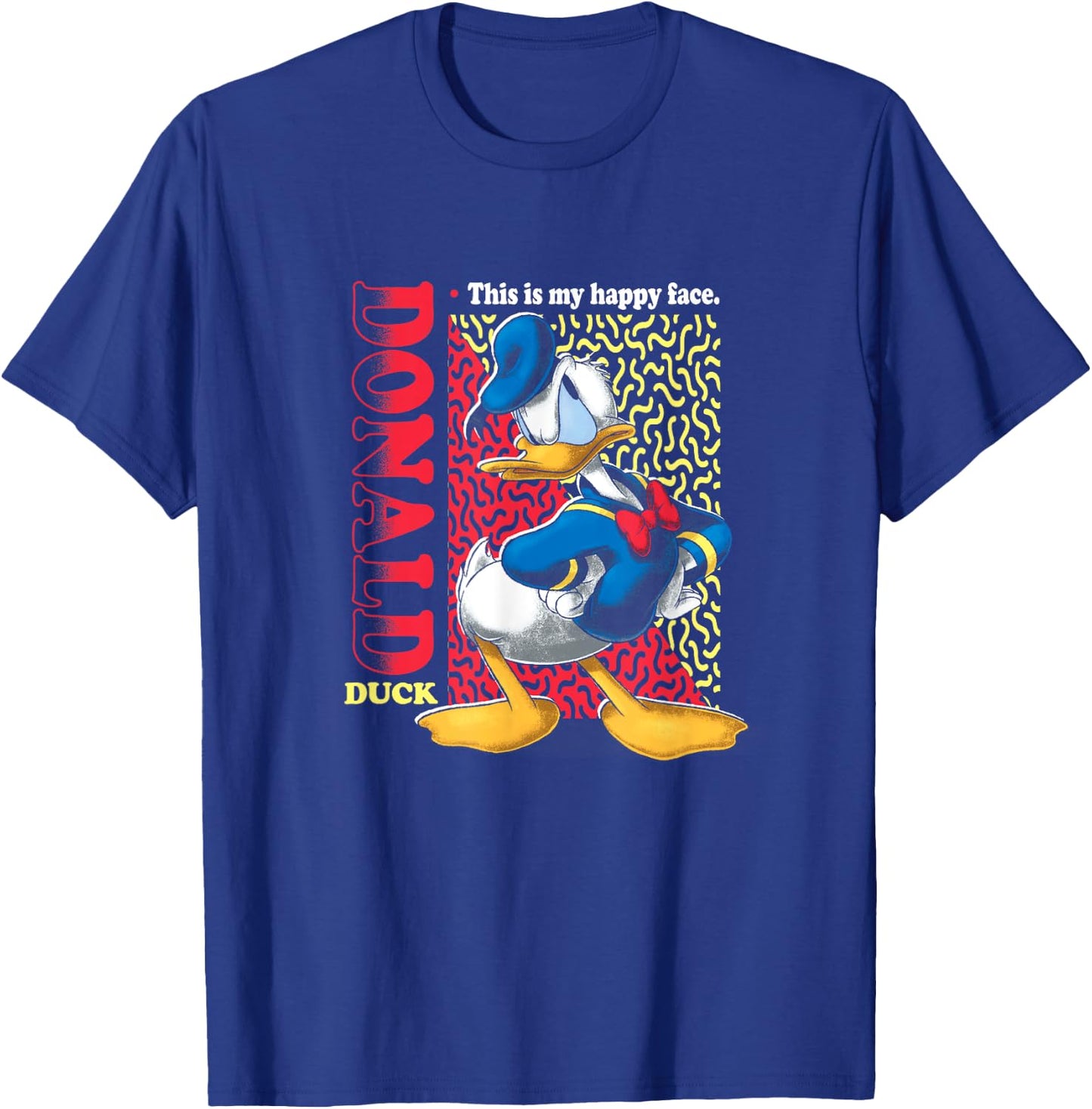 Disney Mickey And Friends Donald Duck Classic Happy Face T-Shirt - T-Shirt | Royal