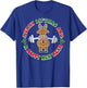 Retro Christmas Shirt Merry Liftmas and A Happy New Rear T-Shirt - T-Shirt | Royal
