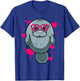 Cute Manatee Gift Girls Heart Glasses Manatee Valentine T-Shirt - T-Shirt | Royal