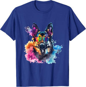 Vibrant German Shepherd Coolness T-Shirt - T-Shirt | Royal