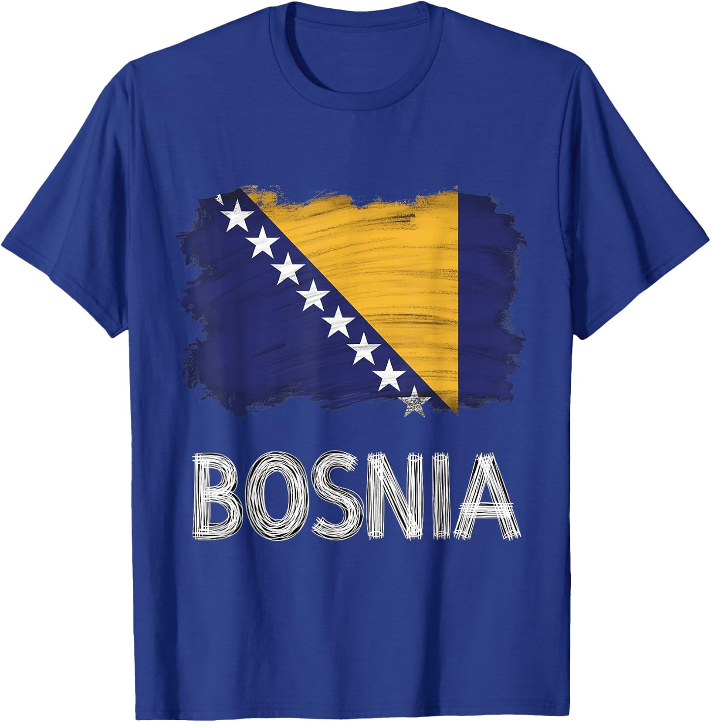 Bosnia and Herzegovina Flag Bosnian Roots T-Shirt - T-Shirt | Royal