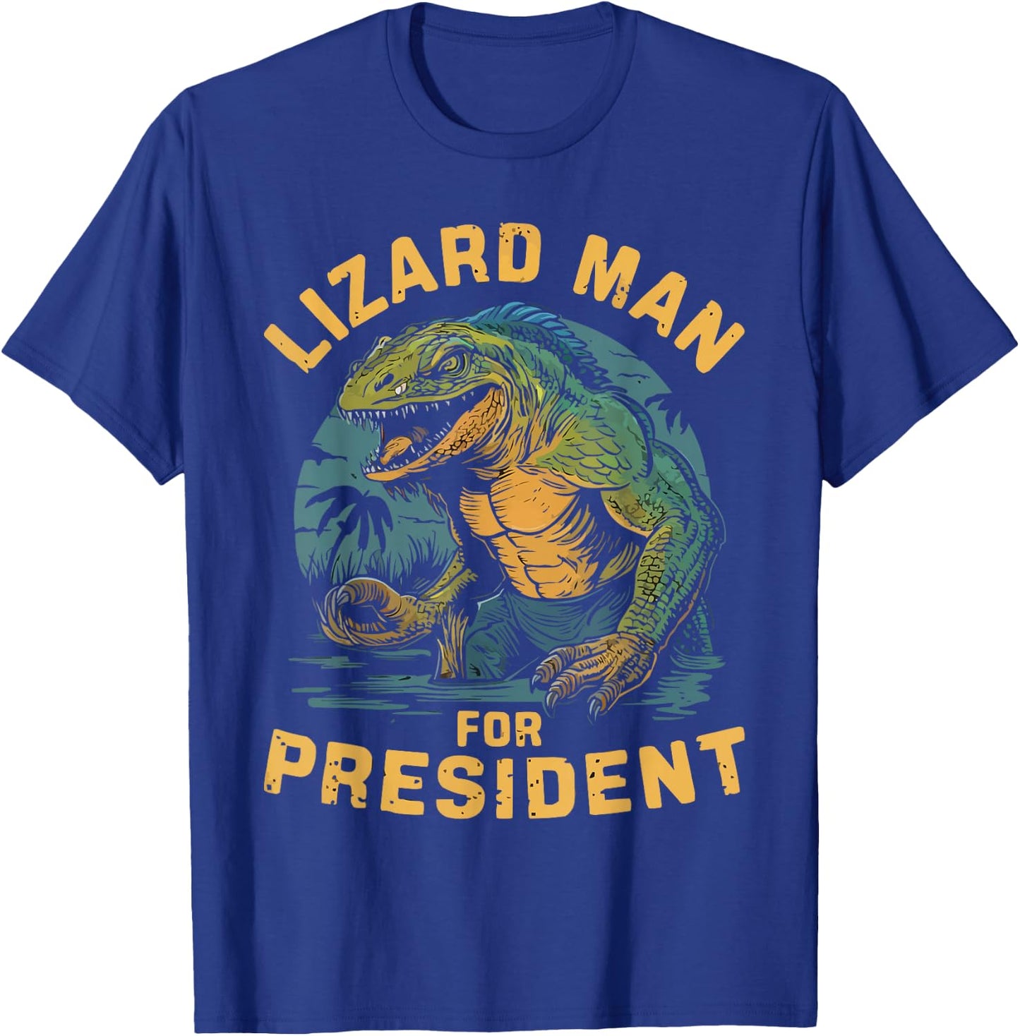 Lizard Man of Scape Ore Swamp Cryptozoology Cryptid T-Shirt - T-Shirt | Royal
