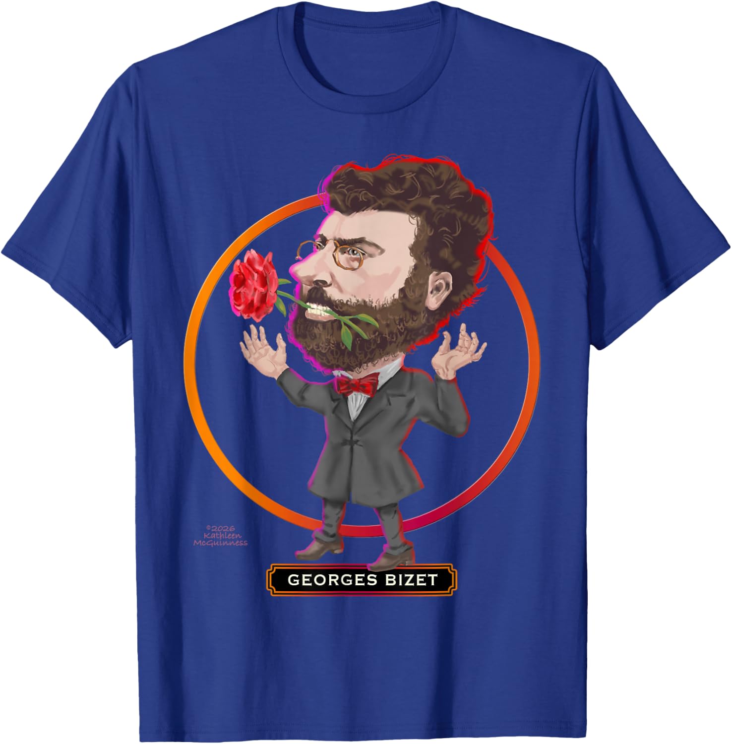 Georges Bizet, French Composer Opera Prodigy Legacy T-Shirt - T-Shirt | Royal