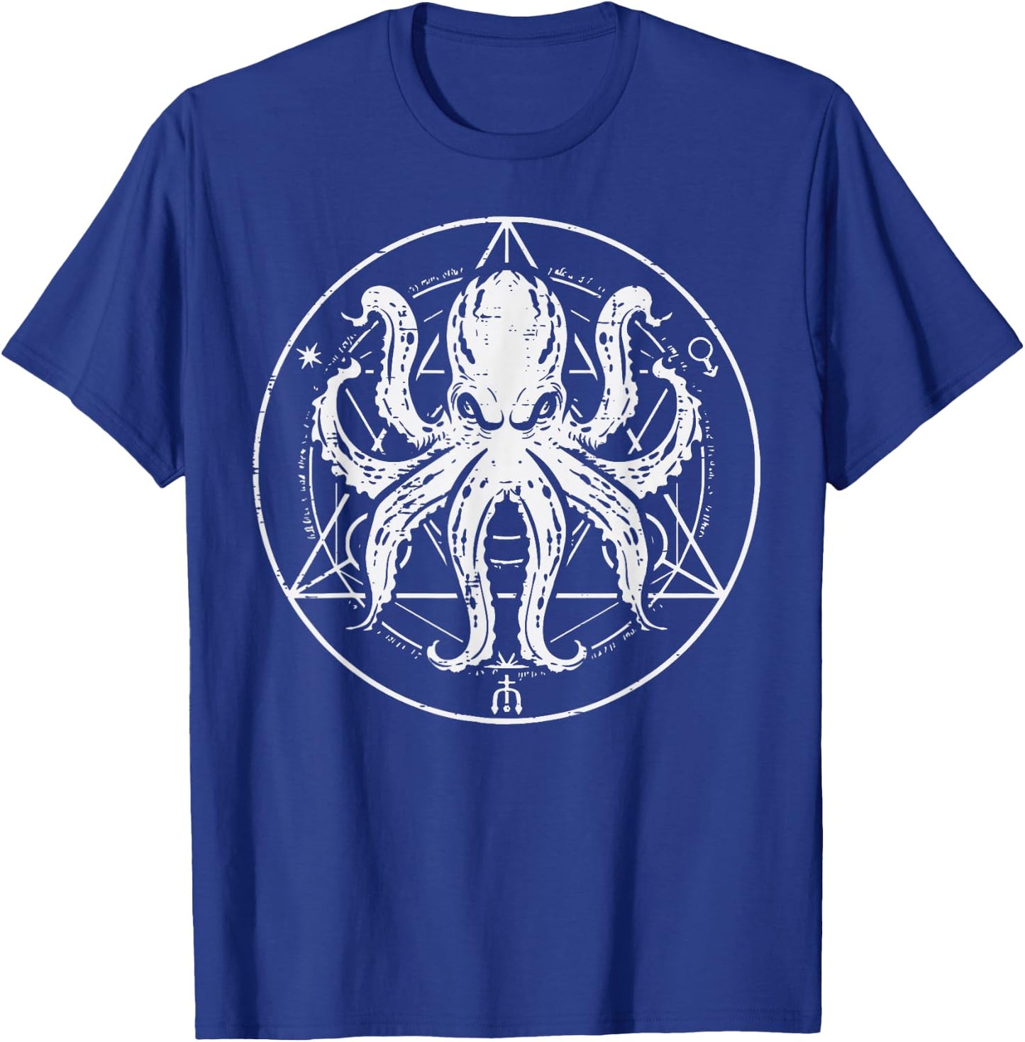 Octopus Hexagram Cephalopod Sea Animal Men Women Kids Teen T-Shirt - T-Shirt | Royal