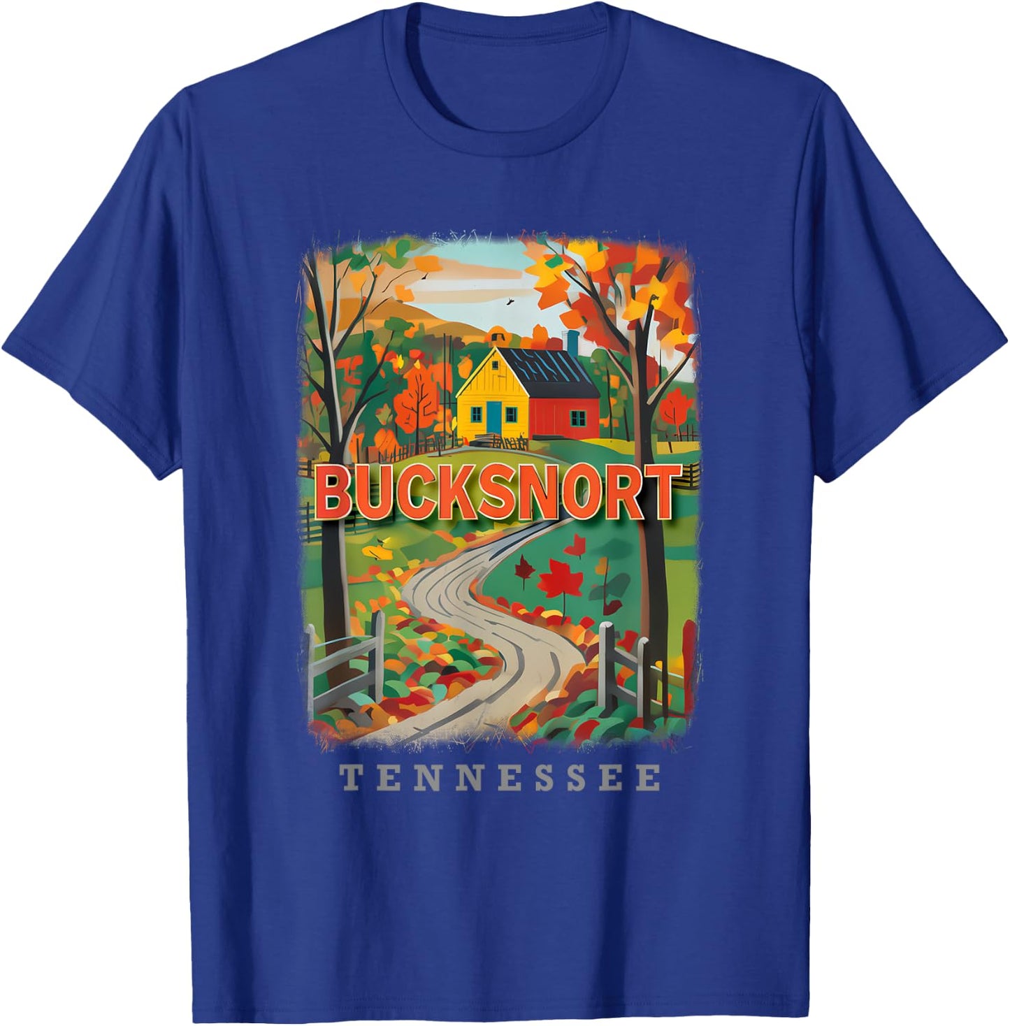 Bucksnort Tennessee TN Country Charm SD426 T-Shirt - T-Shirt | Royal