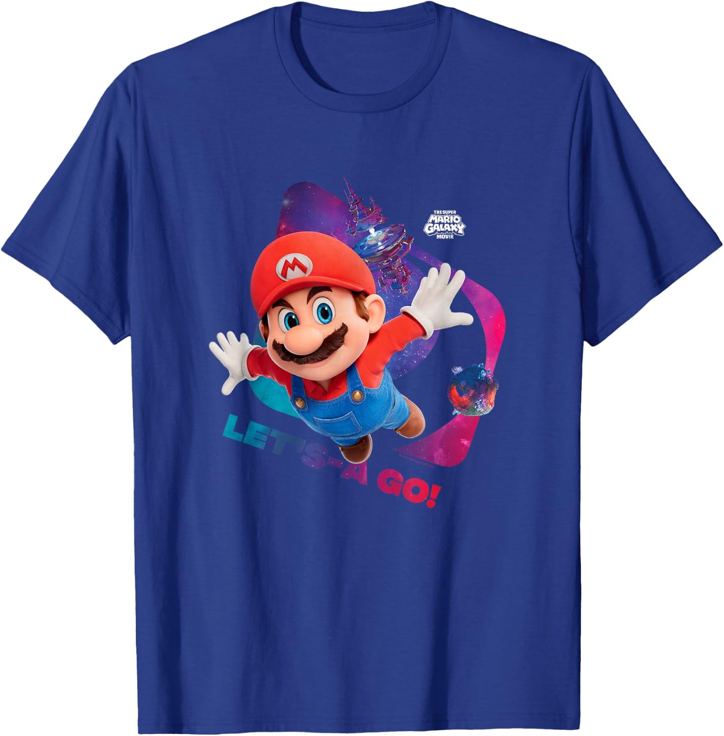 The Super Mario Galaxy Movie Let’s-A Go! T-Shirt - T-Shirt | Royal