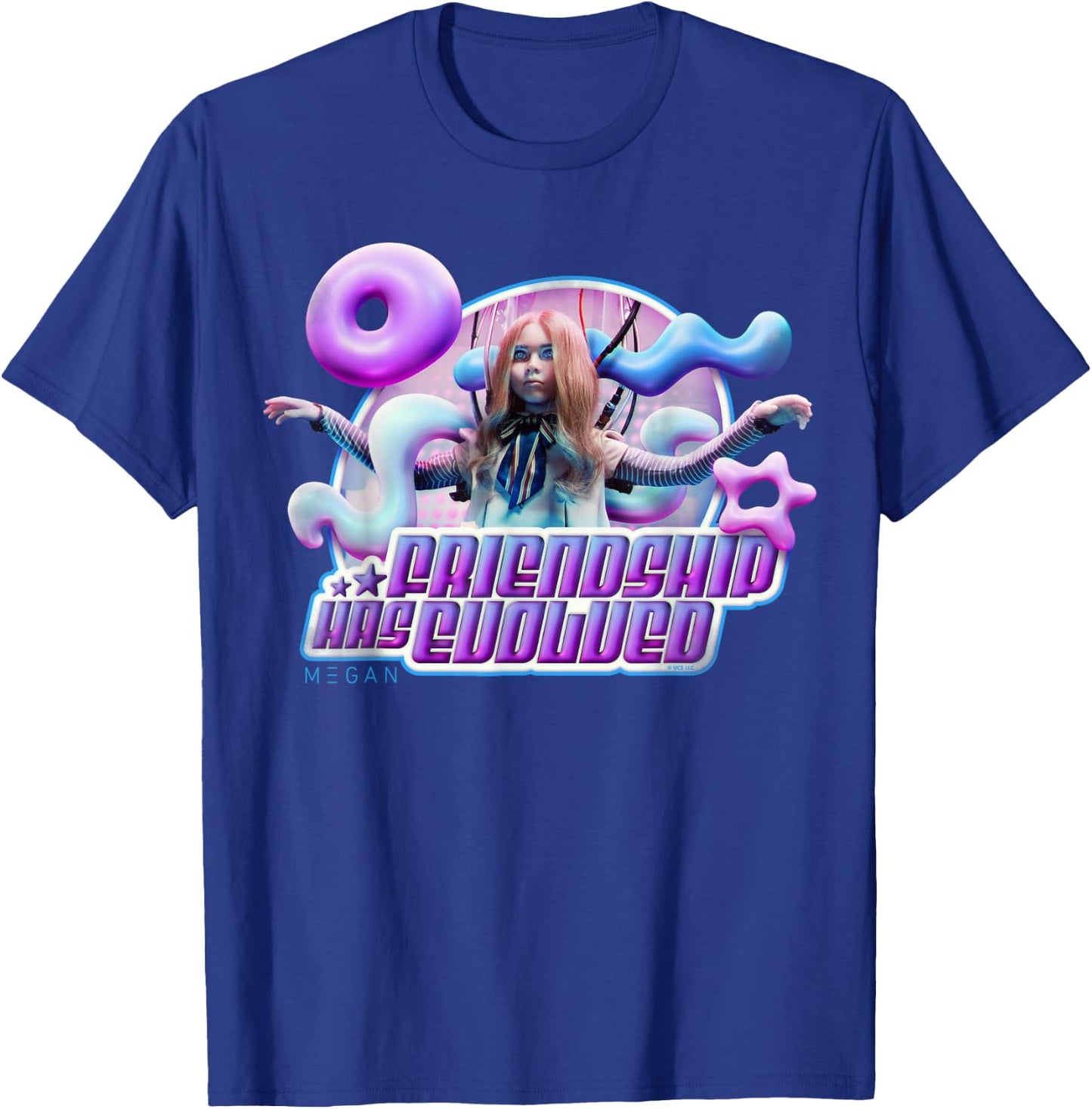 M3GAN Friendship Has Evolved Y2K Cyber Pop Style T-Shirt - T-Shirt | Royal