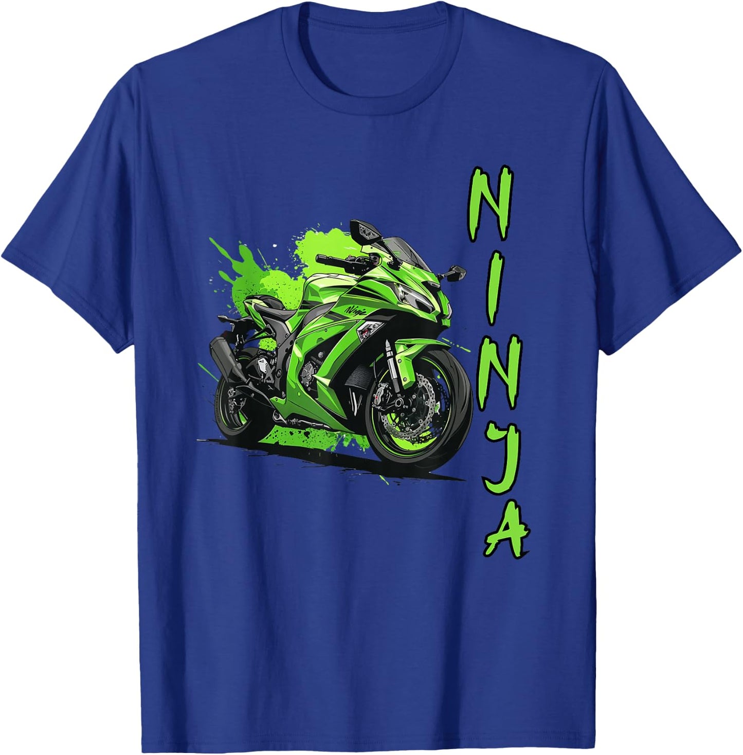Ninja Motorcycle Sportbike T-Shirt - T-Shirt | Royal