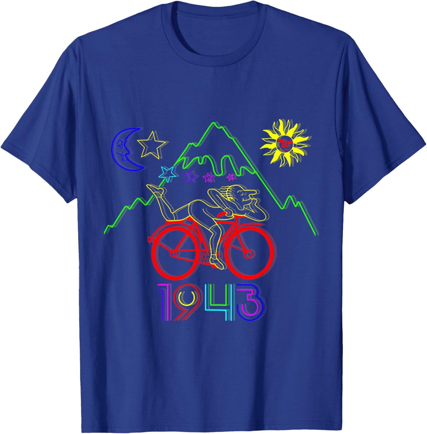 Bicycle Day 1943 LSD Creator Acid Trip , Black, S T-Shirt - T-Shirt | Royal