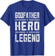 Godfather Hero Legend - Vintage Distressed Godfather T-Shirt - T-Shirt | Royal