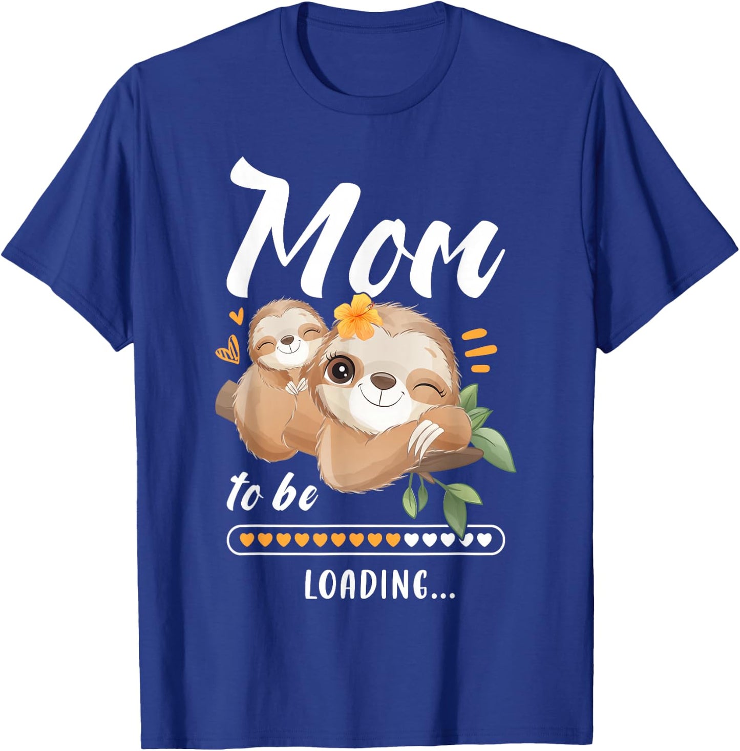 Mummy To Be Baby Announcement Sloths T-Shirt - T-Shirt | Royal