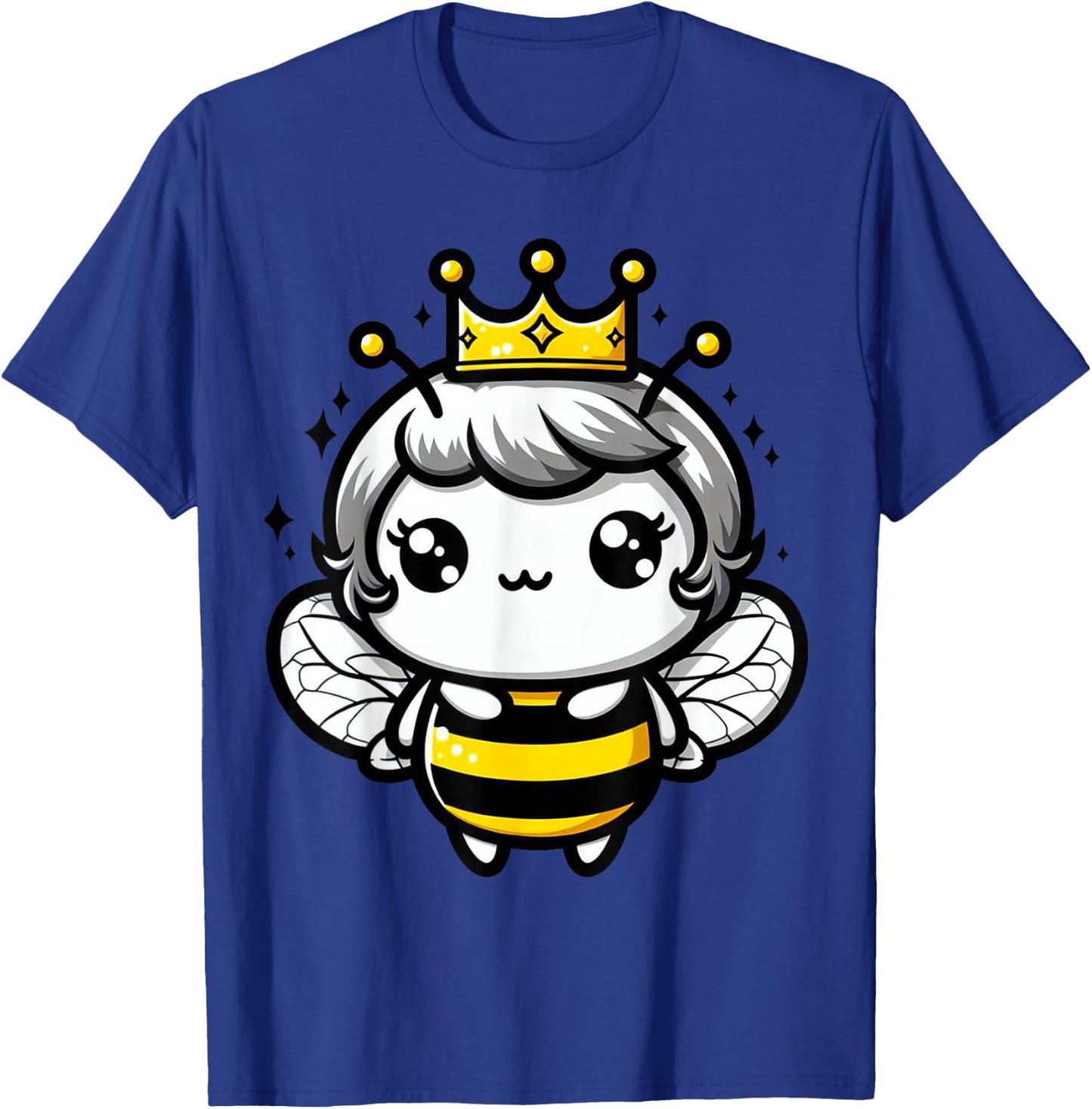Queen Bee Crown Women Men Girls Honey Hive Bee Keeper Bee T-Shirt - T-Shirt | Royal