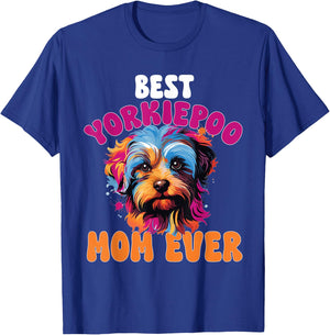Yorkiepoo Dog Breed Pet Best Yorkiepoo Mom ever Women Kids T-Shirt - T-Shirt | Royal