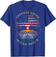 American Grown With Indian Roots Tree USA Flag Gifts Idea Women Kids Men T-Shirt - T-Shirt | Royal