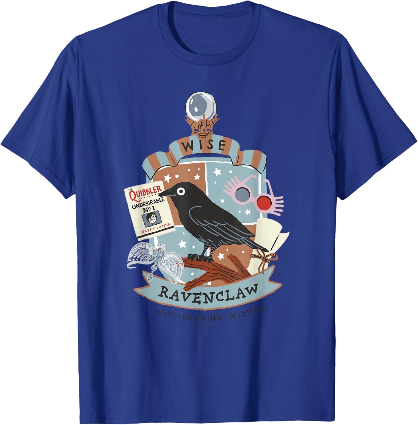 Harry Potter: Deathly Hallows 2 Wise Ravenclaw Badge T-Shirt - T-Shirt | Royal