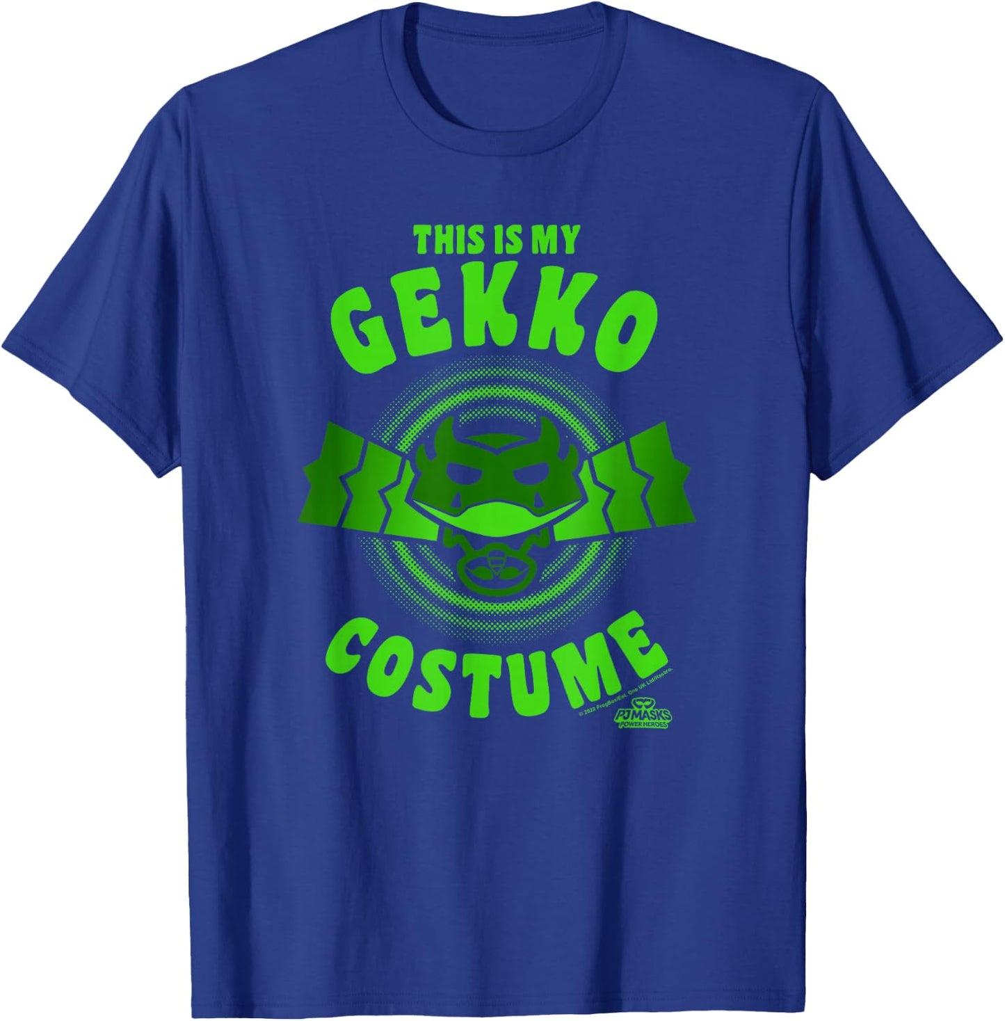 PJ Masks Halloween This is My Gekko Costume Logo T-Shirt - T-Shirt | Royal